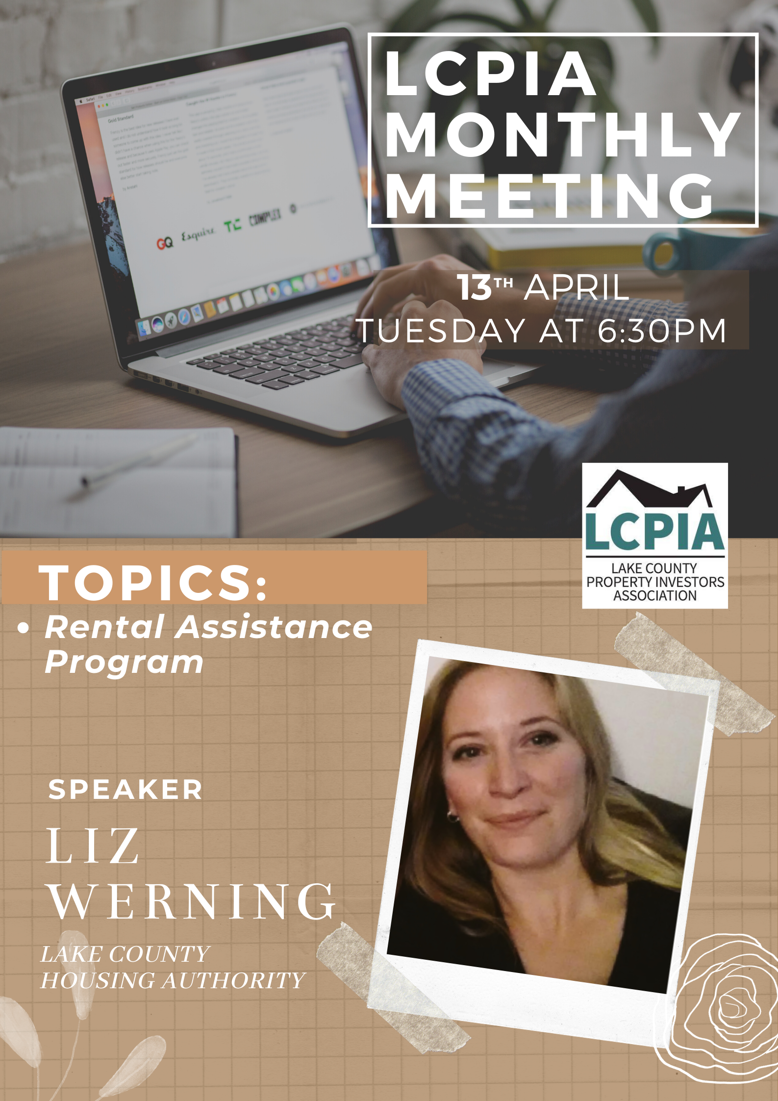 LCPIA Members Online Meeting – April 2021